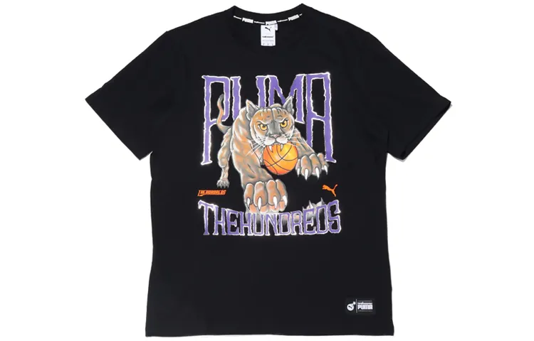 PUMA X The Hundreds T-Shirts Men's Crew Neck Moderate Other