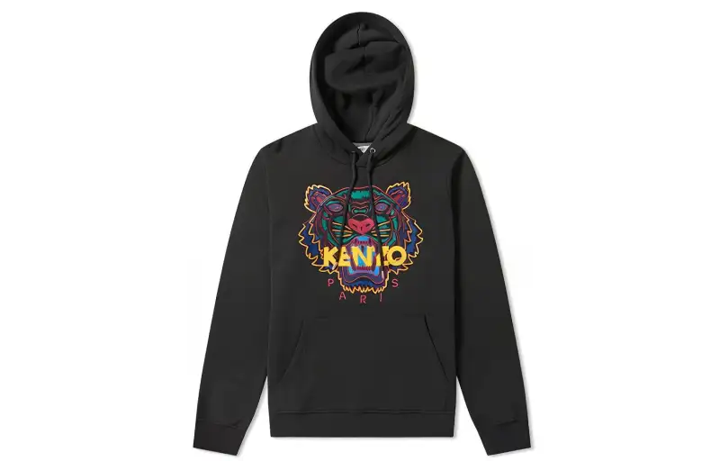 KENZO Tiger Logo Embroidered Hoodie