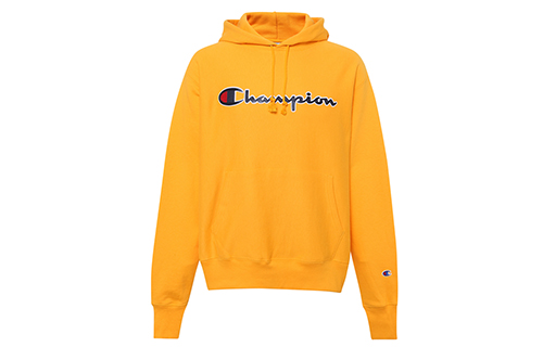 Мужское худи Champion с большим карманом (желтое)