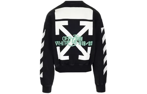 OFF WHITE Waterfall Print Crewneck Sweatshirt