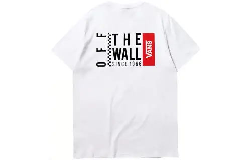 Vans HOUSE STYLE T Shirts Unisex Crew Neck Moderate Straight Fit