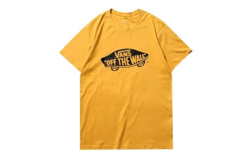 Vans Off The Wall T Shirts Unisex Crew Neck Moderate Straight Fit
