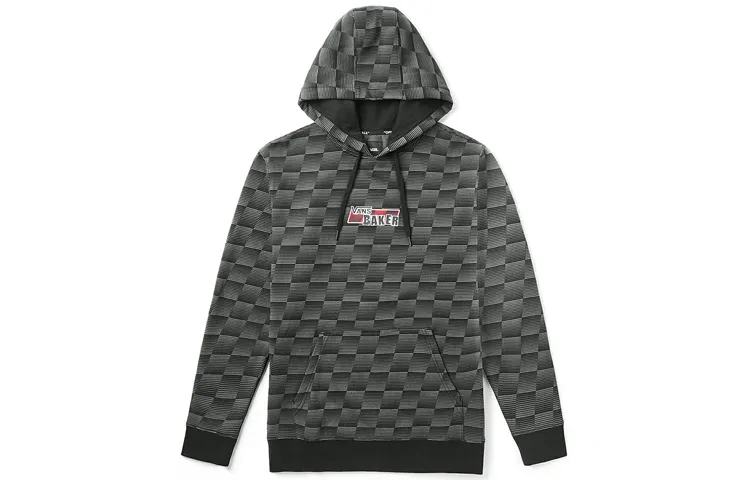 Vans X BAKER Sweatshirts Men's Black Hooded Moderate Straight Fit