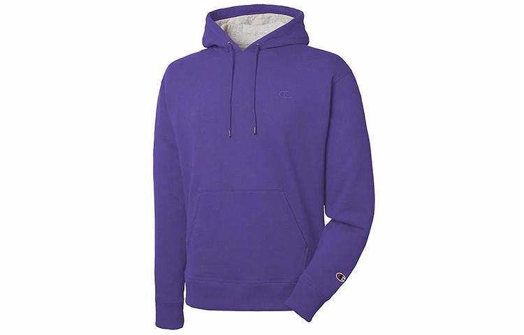 Худи Champion Reverse Weave Double Logo (фиолетовое)