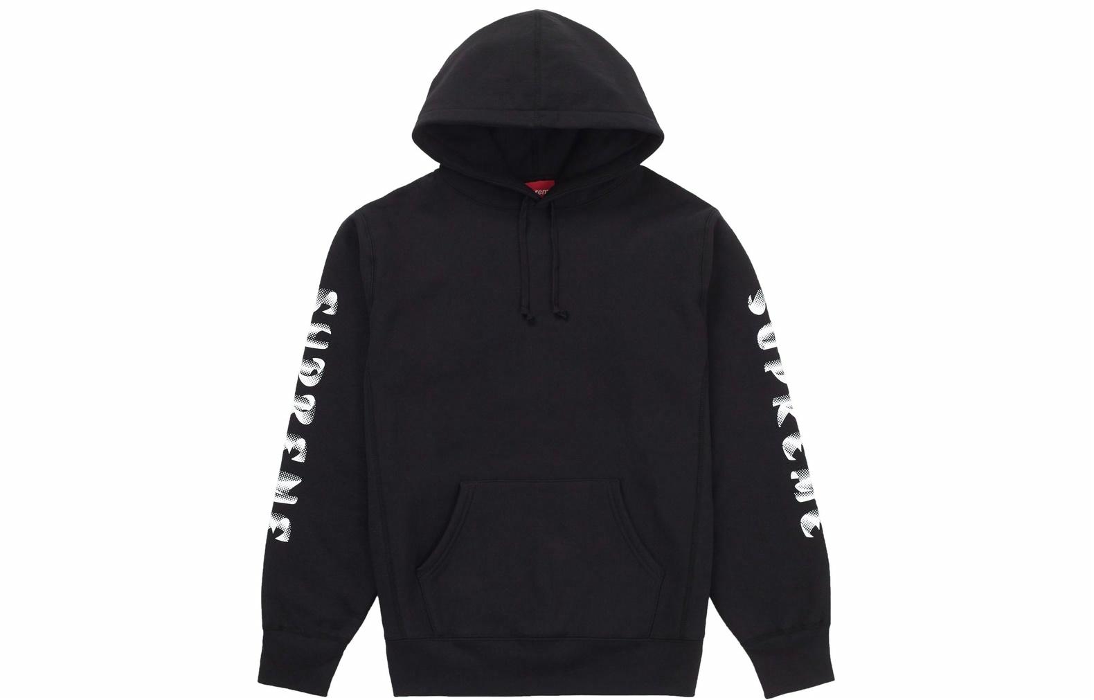 Худи Supreme FW18 Gradient Sleeve Hooded Sweatshirt Black (черное)