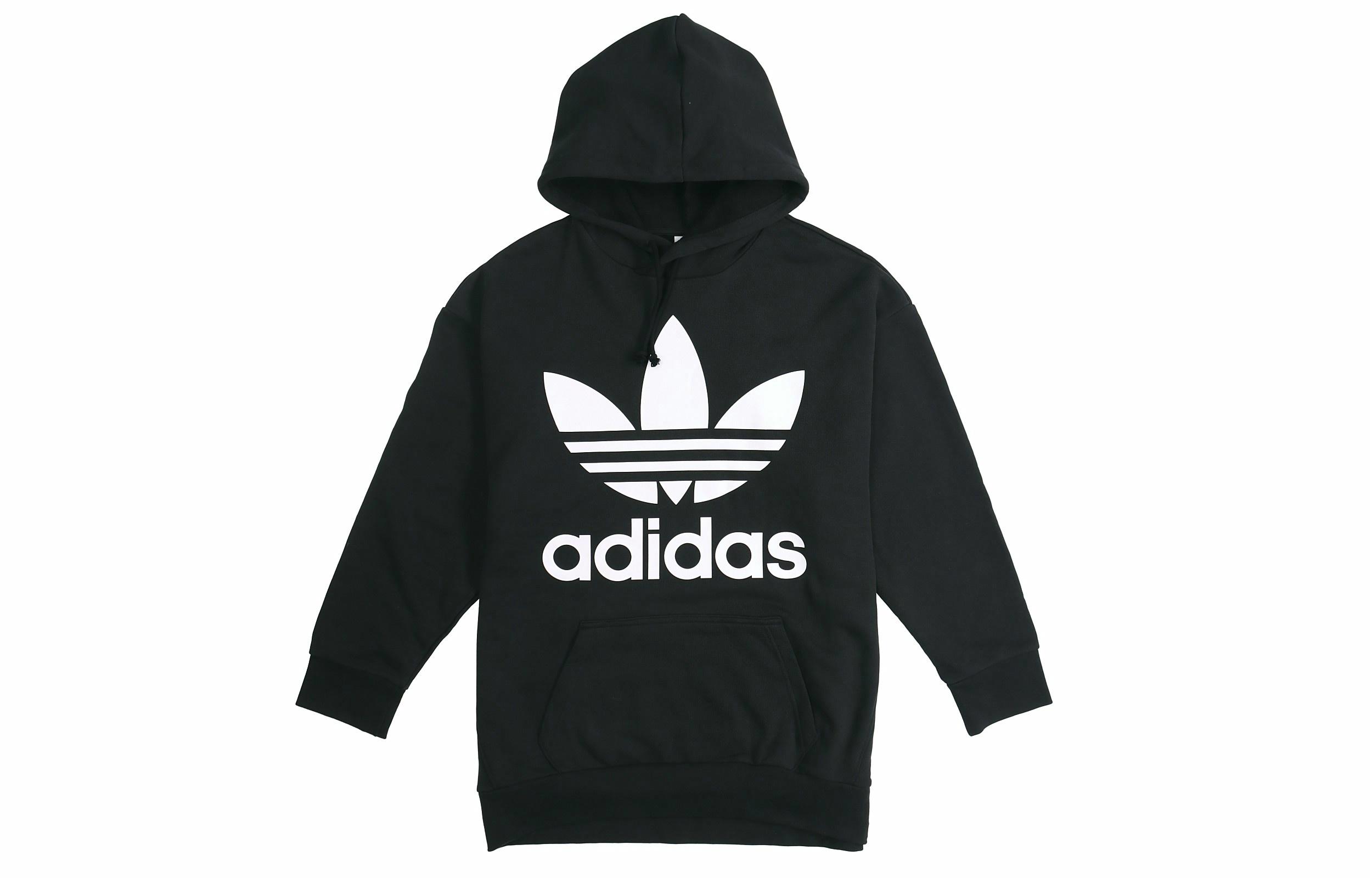 Мужские худи adidas originals TREF Over Hood (черный) — фото 3