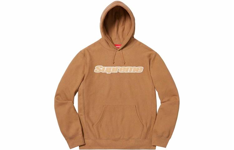 Худи Supreme Chenille Hooded Sweatshirt (коричневое)