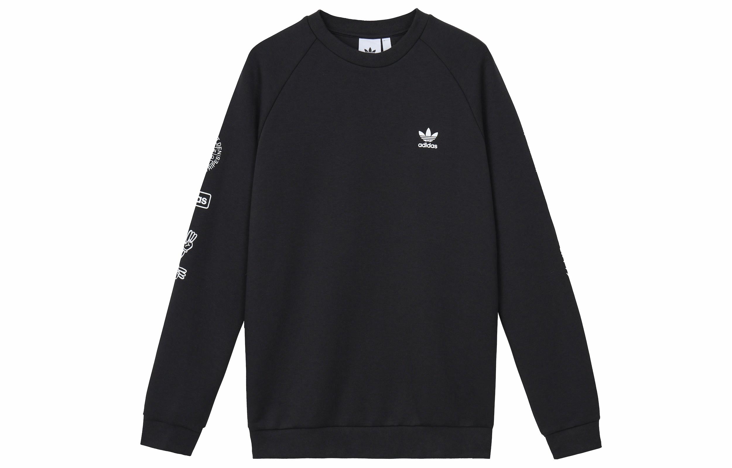 Мужские худи adidas originals Graphic Crew Logo (черный) — фото 1