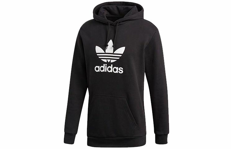 Мужские худи adidas originals TREFOIL Hoodie (черный) — фото 1