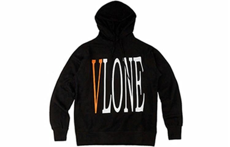 Худи VLONE Staple Hoodie (черно-оранжевый)