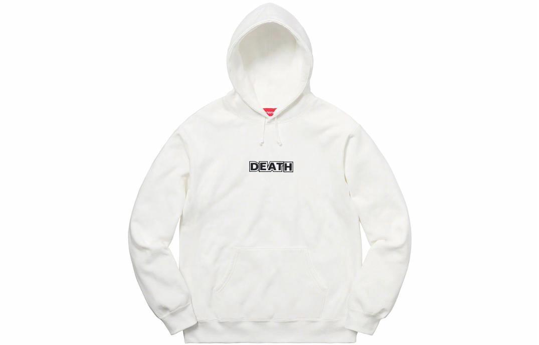 Худи Supreme SS19 x Gilbert x George DEATH (белое)