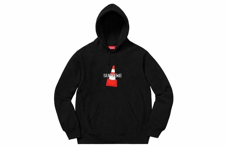 Худи Supreme FW19 Week 1 Cone Hooded Sweatshirt (черное)