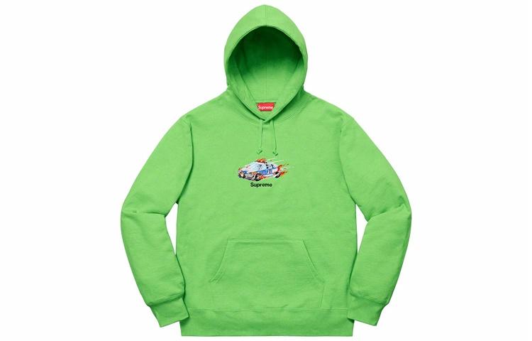Худи Supreme FW19 Week 5 Cop Car Hooded Sweatshirt (зеленое)