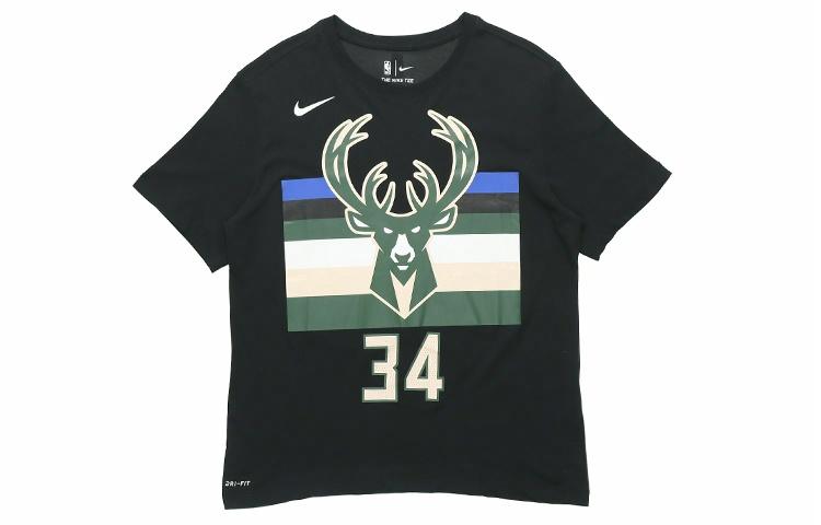 Мужские футболка Nike DRI-FIT NBA 19-20 34 T (черная) — фото 1