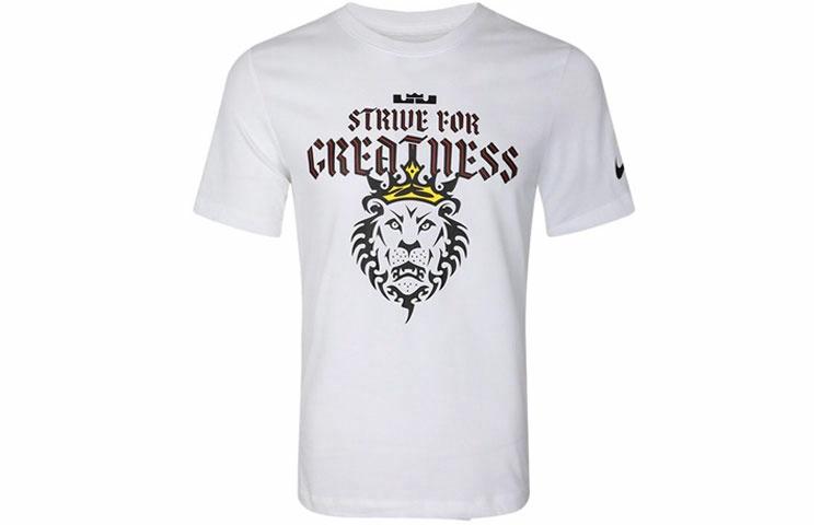 Мужская футболка Nike Dri-FIT Lebron Strive For Greatness (белая) — фото 1