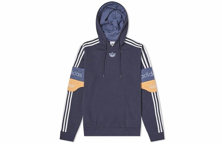 Мужские худи adidas originals Team Signature Trefoil Hoodie (синий) — фото 1