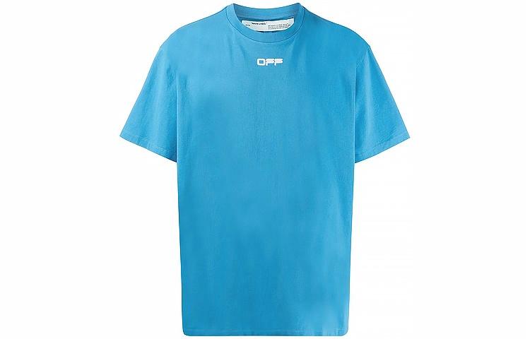 Мужская футболка OFF-WHITE OFF-WHITE T (синяя)