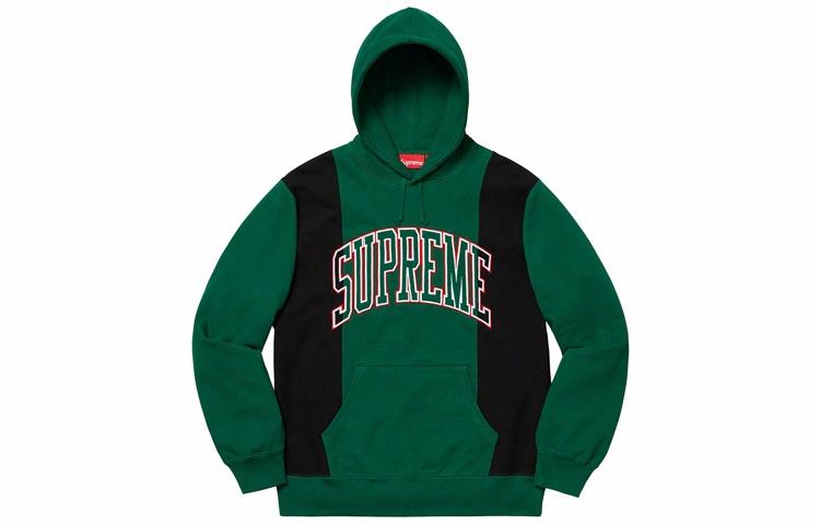 Худи Supreme FW19 Week 4 Paneled Arc Hooded Sweatshirt (зеленое) — фото 1
