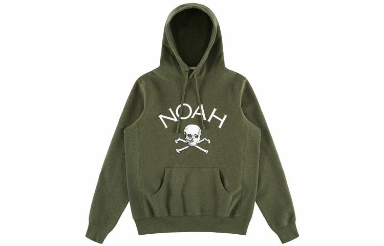 Худи NOAH NOAH Nyc Jolly Roger Hoodie Olive Heather (оливковый)