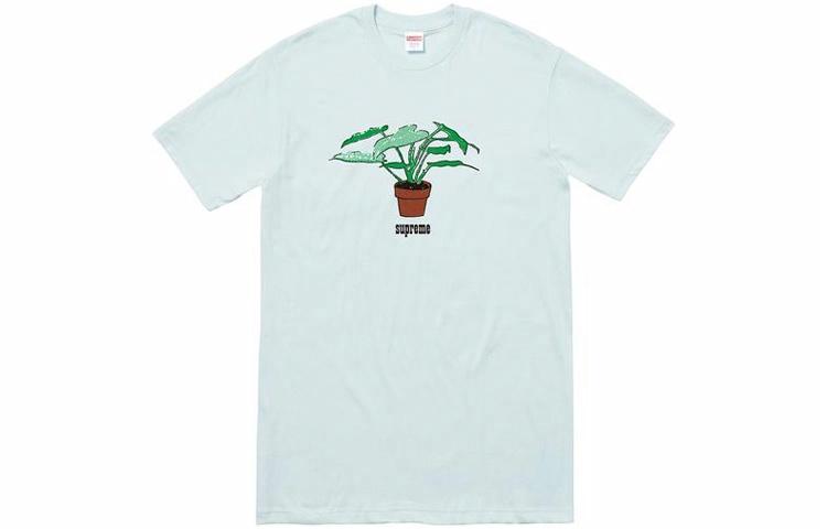 Футболка Supreme FW17 Plant Tee Pale Blue T (голубая) — фото 1