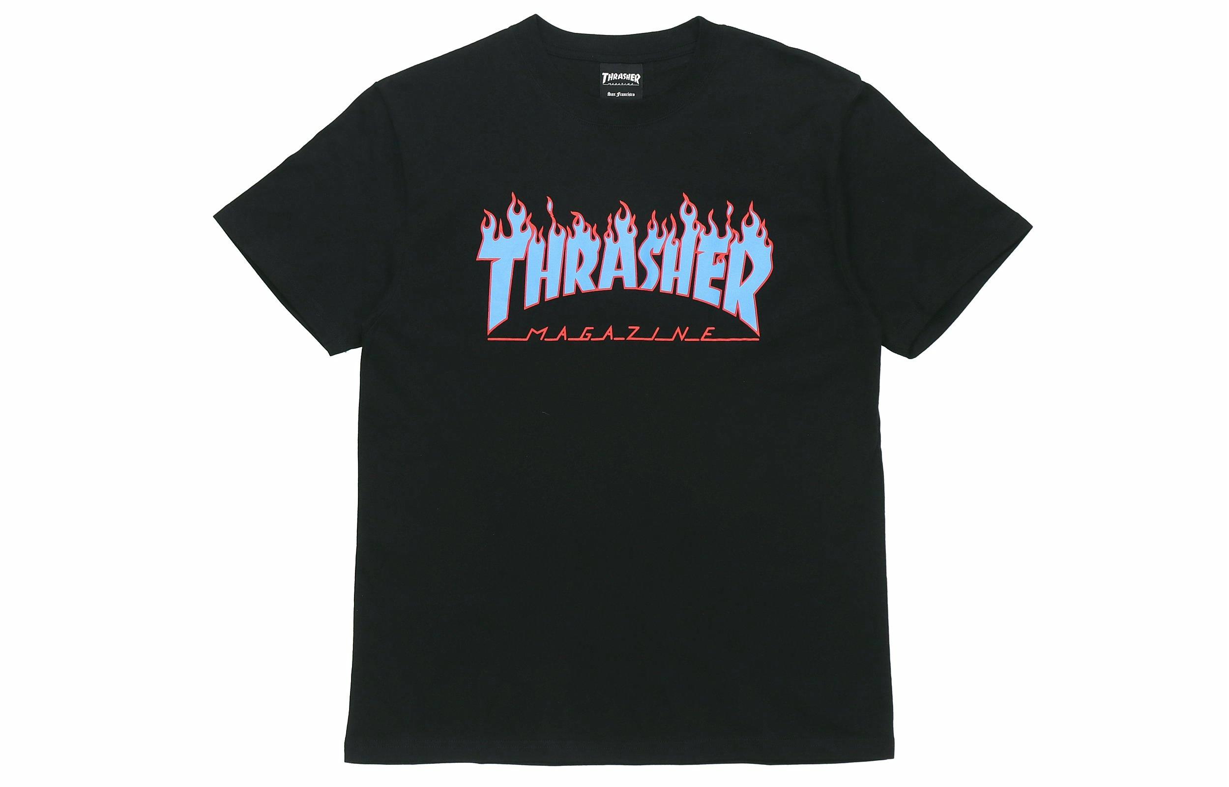 Футболка Thrasher Flame Logo (черная)