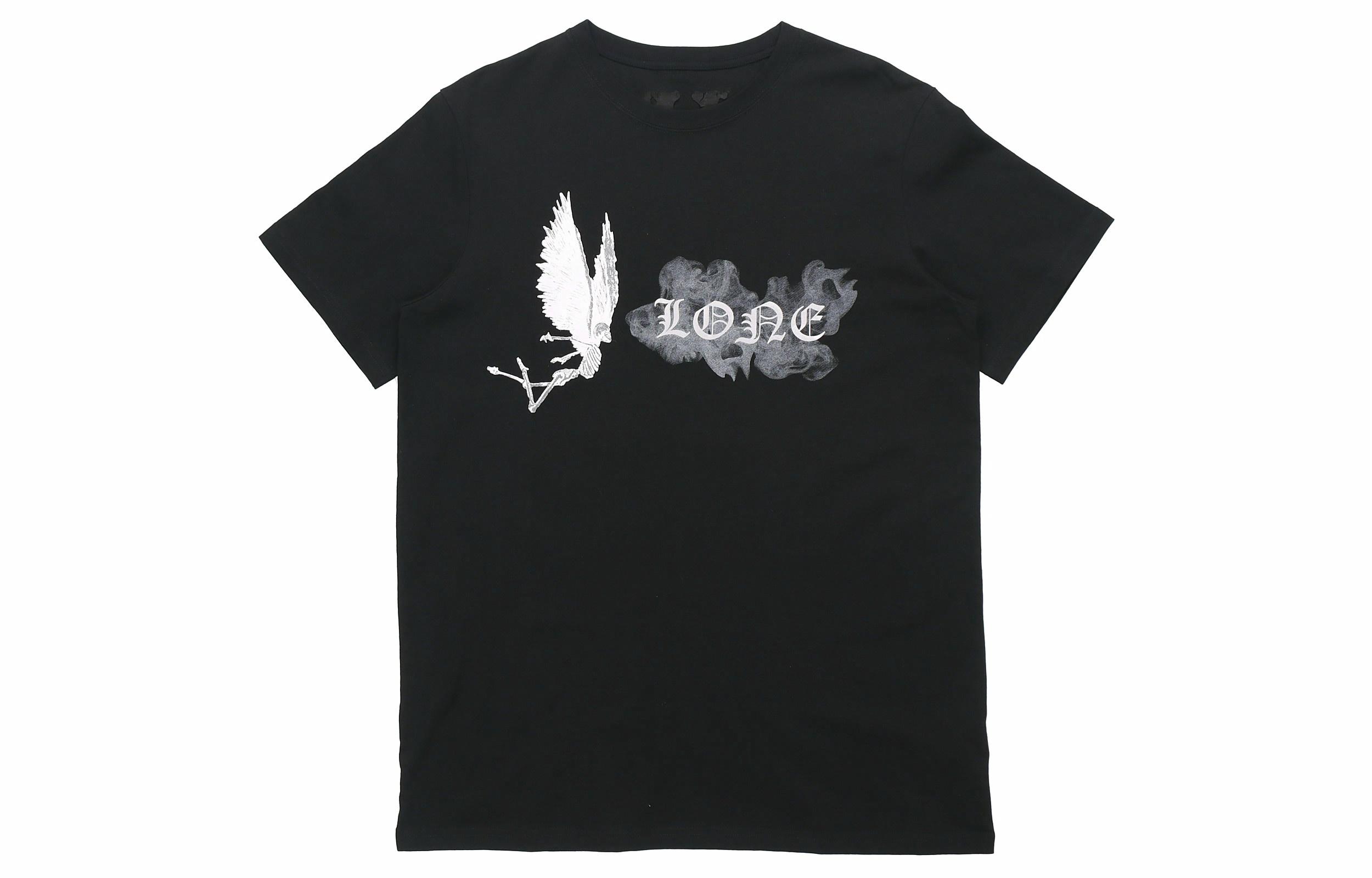 Футболка VLONE Smoke Demon Angel (черная)
