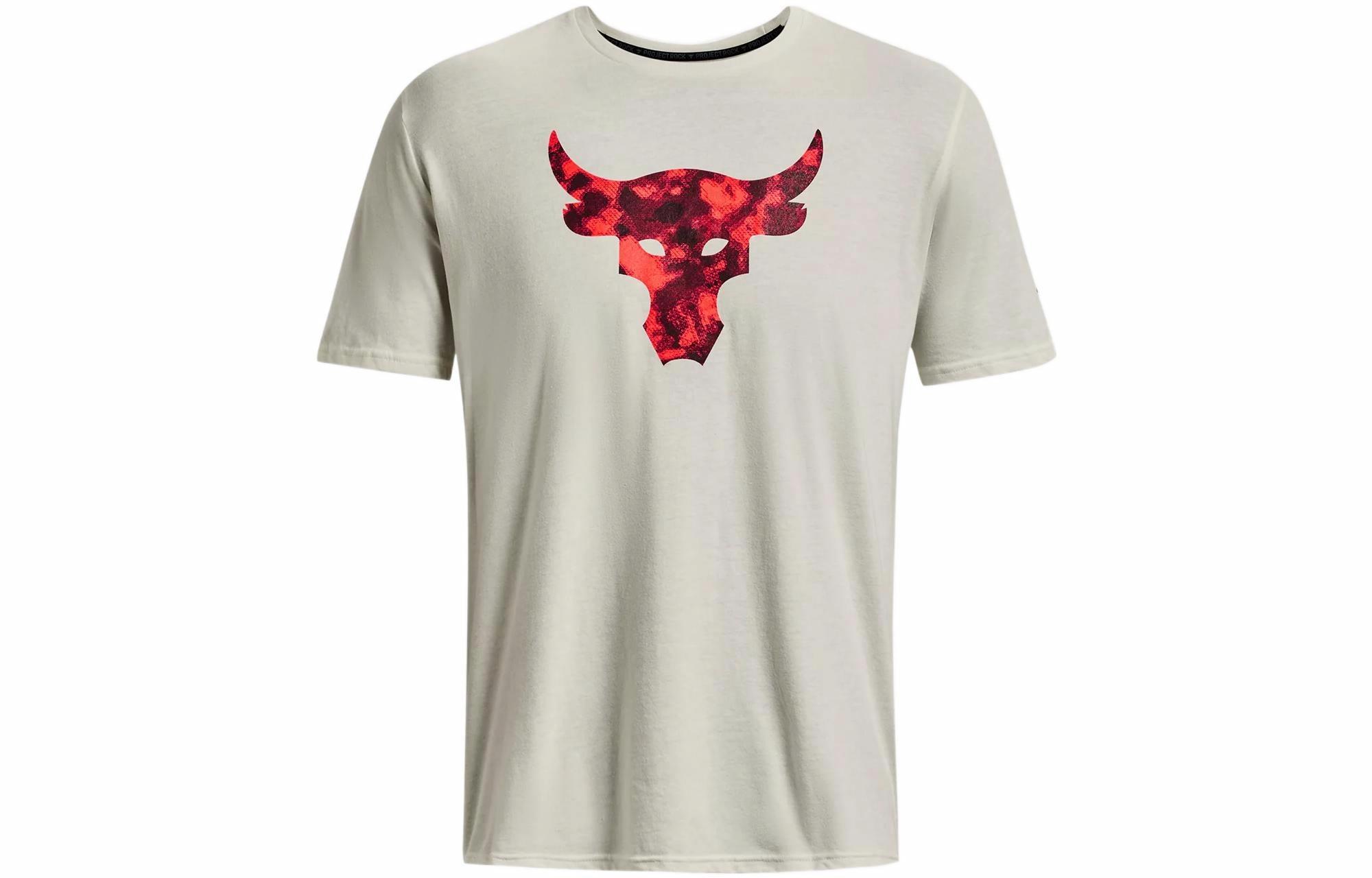 Мужская футболка Under Armour Project Rock (бежевая)
