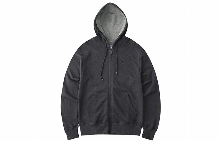 Худи Champion на молнии (темно-серое)
