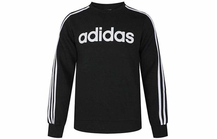 Мужская худи adidas E 3S Crew FL (черная) — фото 1