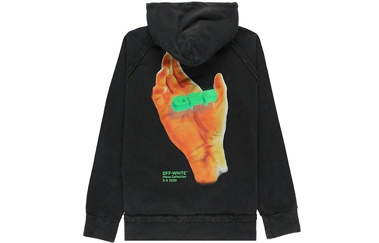 Мужское худи OFF-WHITE SS20 Hand Logo Incompiuto Hoodie (черное)