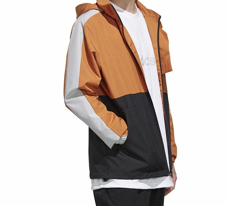 Мужская куртка adidas neo M Cs wb 2 (коричневая) — фото 4