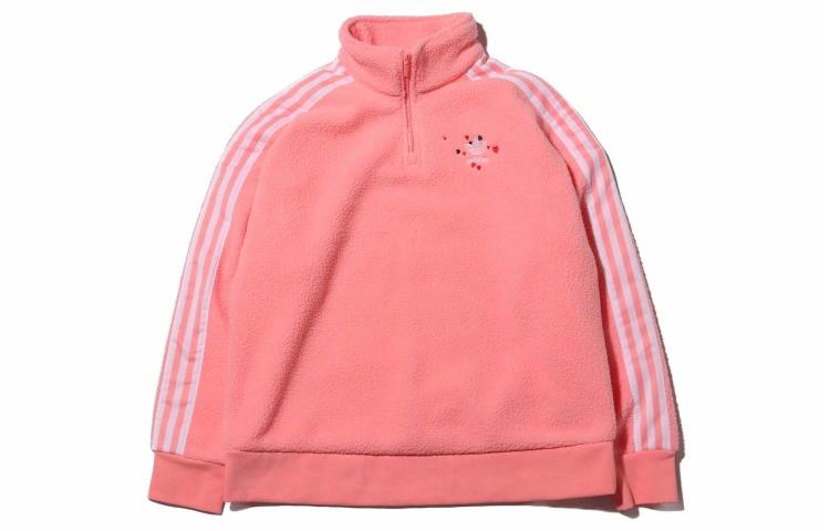 Женская куртка adidas originals 1/4 (розовая) — фото 1