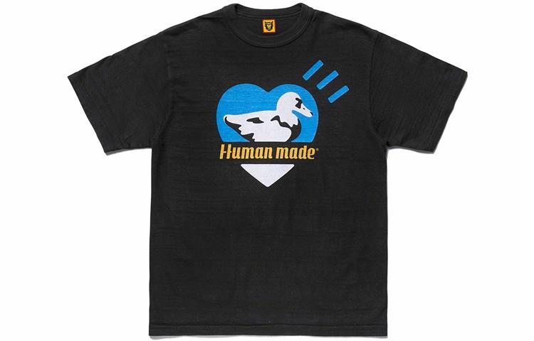 Мужская футболка Human Made Утка (бело-черная) — Белый — фото 3