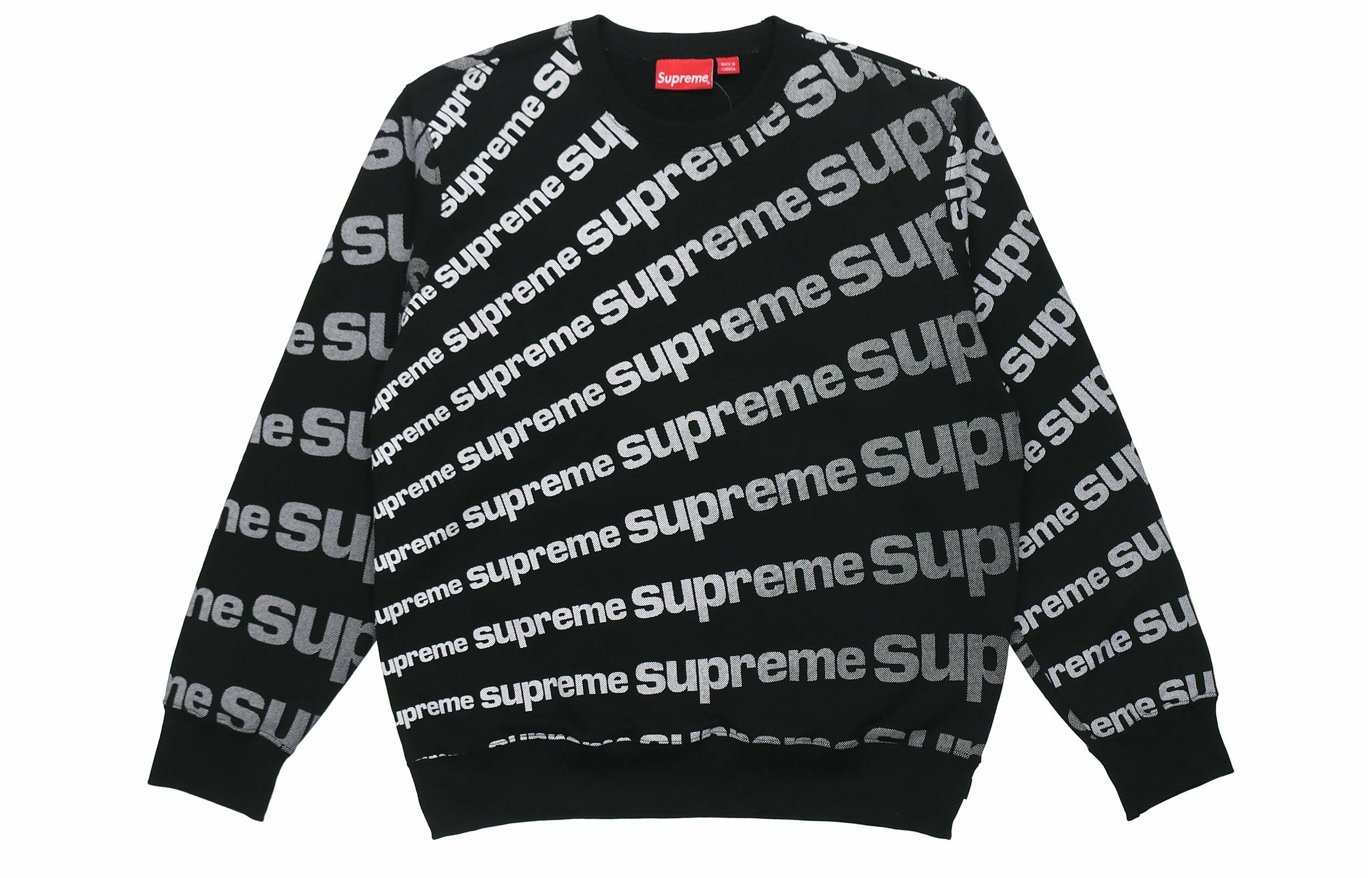 Худи Supreme SS20 Week 1 Radial Crewneck Logo (черное) — фото 1