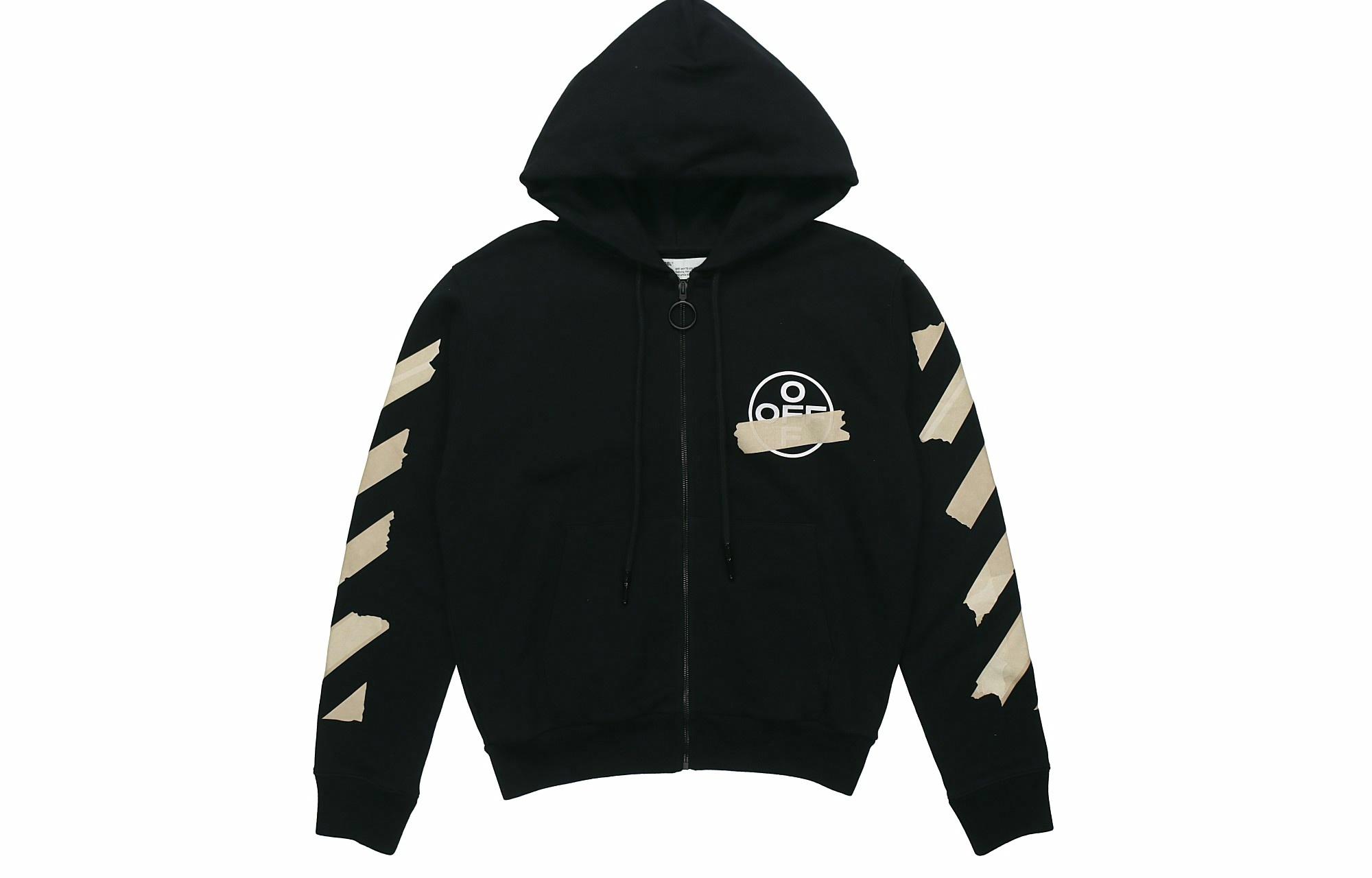 Мужское худи OFF-WHITE SS20 Tape Arrows (черное)