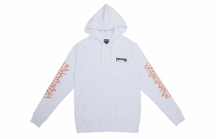 Унисекс худи Thrasher logo (белое)