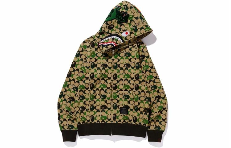A BATHING APE x COACH Shark Full Zip Hoodie 1G23-115-901迷彩