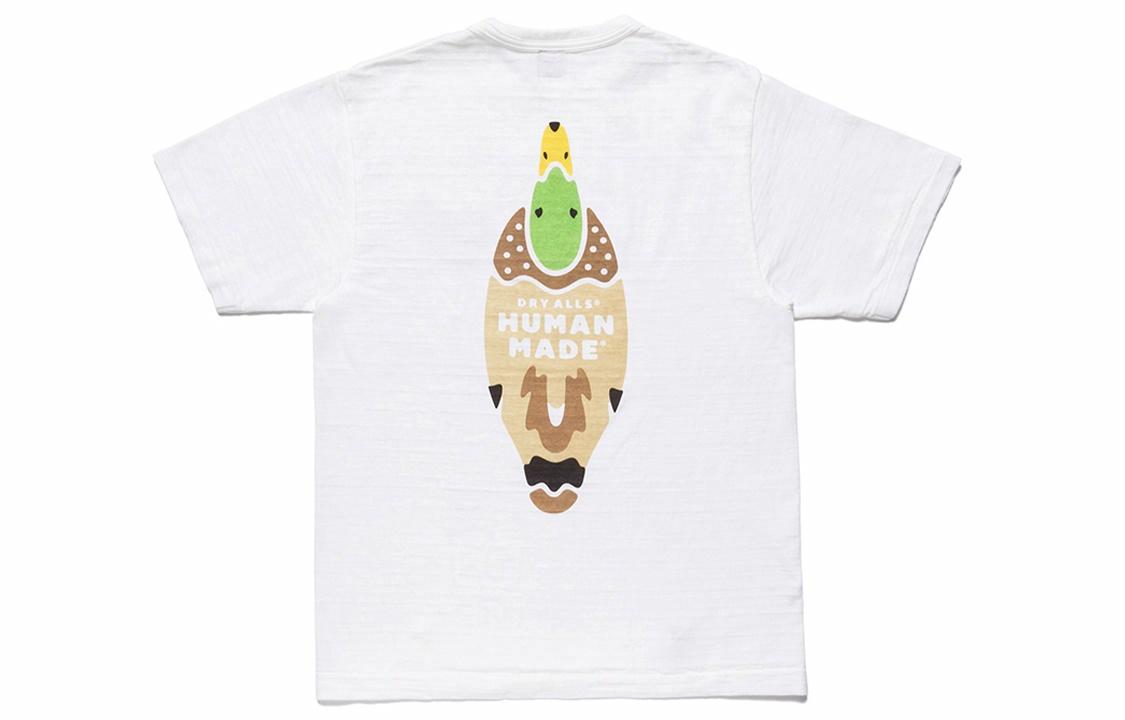 Футболка Human Made Duck Print (черно-белая)