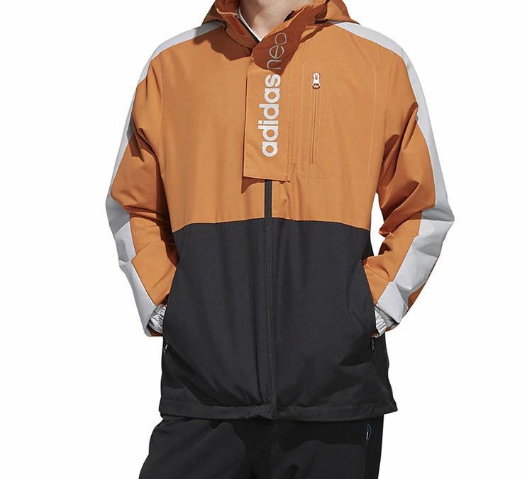 Мужская куртка adidas neo M Cs wb 2 (коричневая) — фото 3