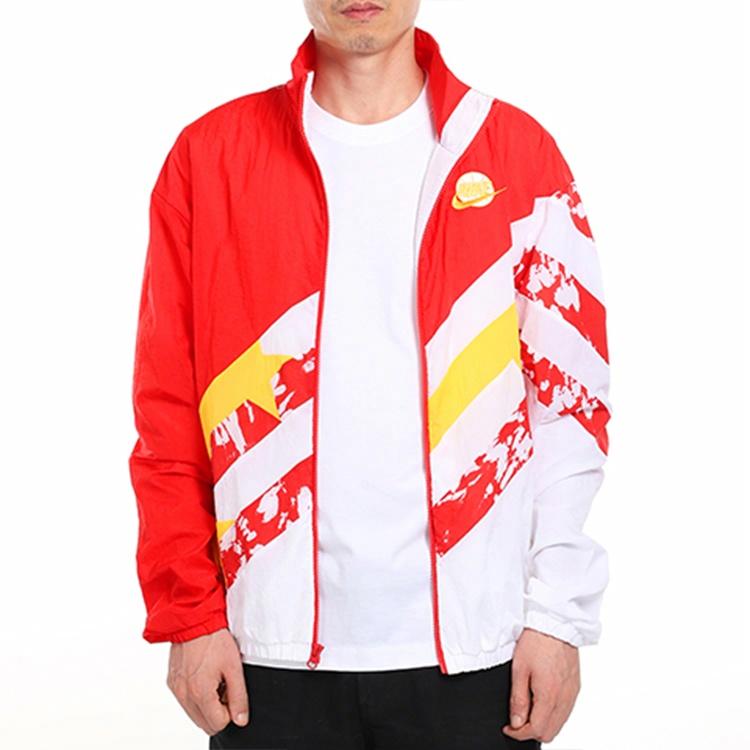 Мужская куртка Nike Throwback Jacket (желто-синяя) — фото 6
