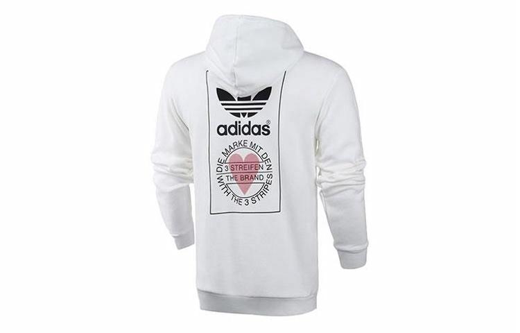 Мужские худи adidas originals logo (белый) — фото 1