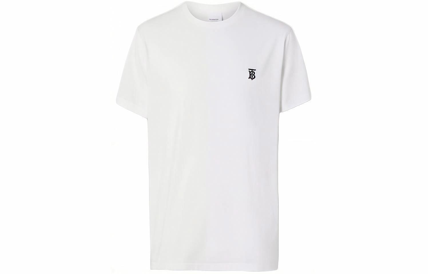 Мужская футболка Burberry Monogram Motif (белая)