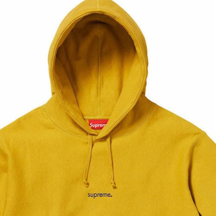 Худи Supreme FW18 Trademark Hooded Sweatshirt Mustard (горчичное) — фото 3