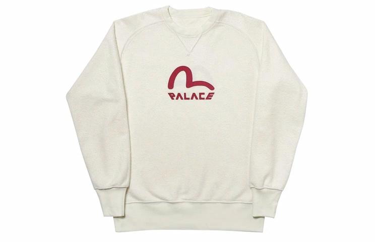 Худи PALACE x EVISU Reversible (белое)
