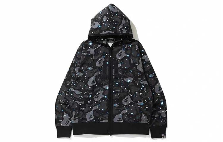 Худи A BATHING APE Bape Relaxed Space Camo Full Zip Hoodie (разноцветное)