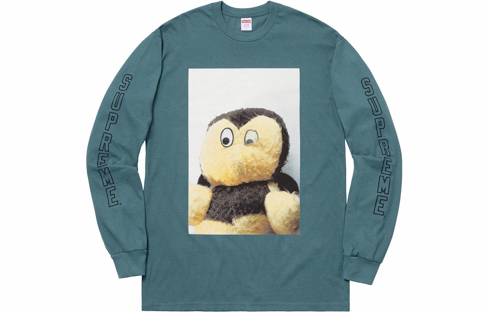 Унисекс худи Supreme FW18 Mike Kelley AhhYouth! L/S Tee Slate (синий) — фото 1
