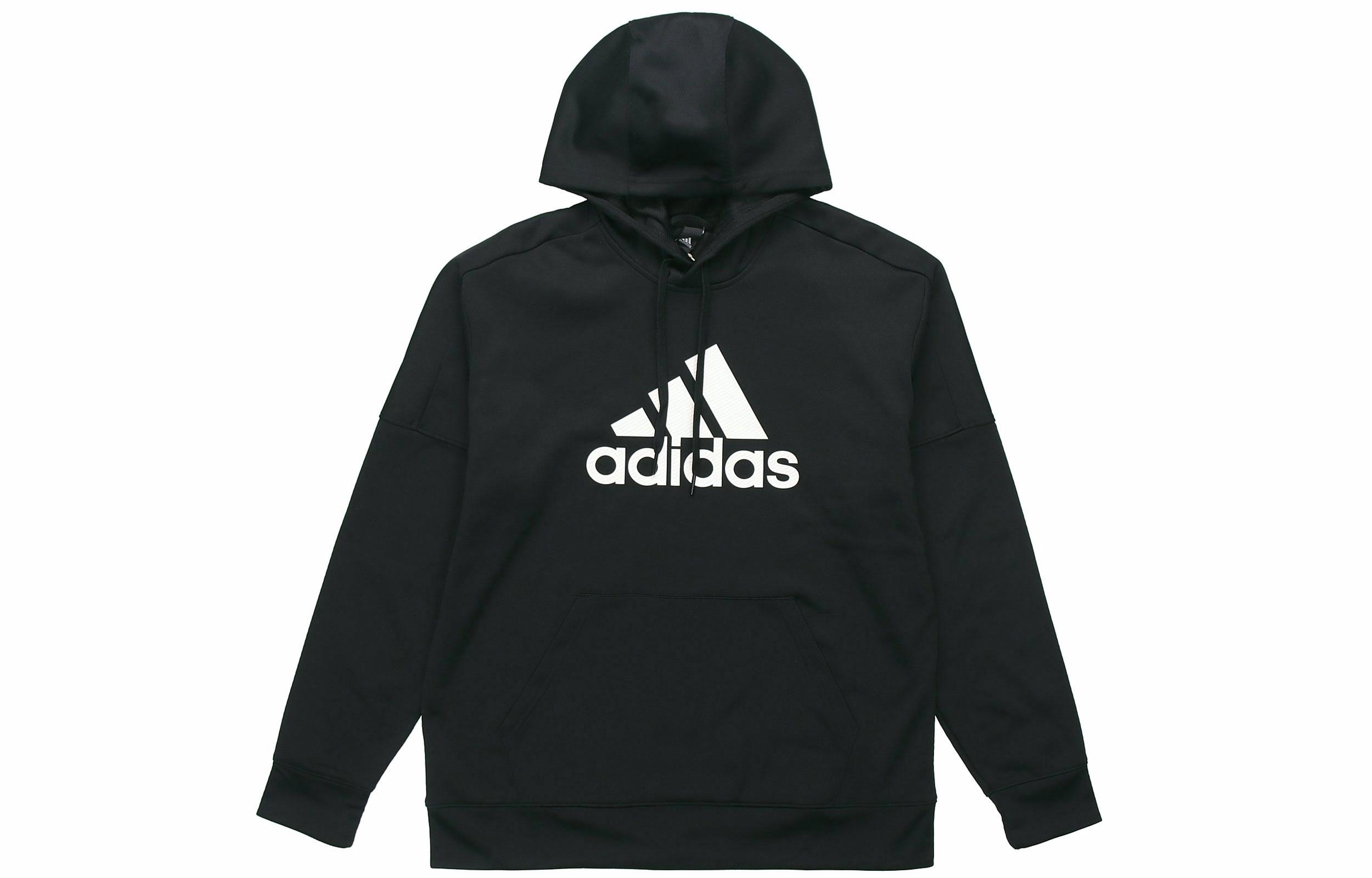 Мужское худи adidas logo (черное) — фото 1