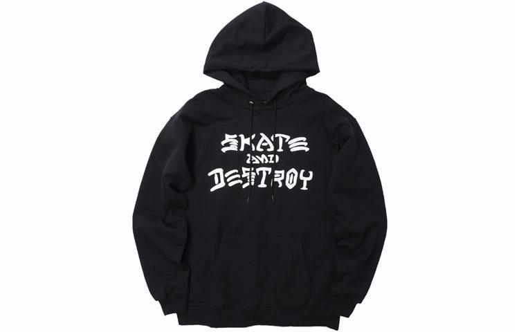 Худи Thrasher Skate And Destroy Hoodie (черное)