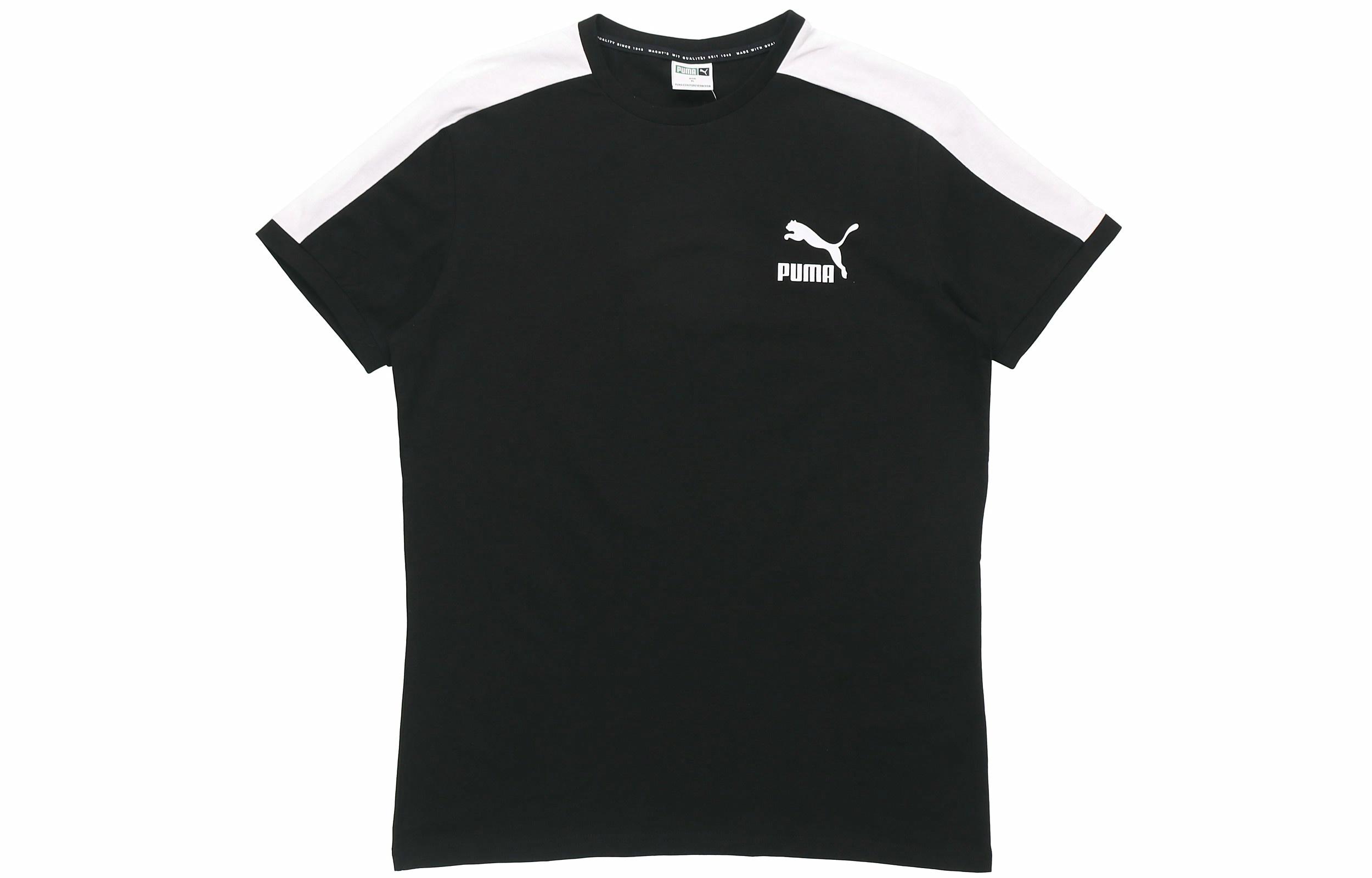 Мужская футболка PUMA Iconic T7 (черная) — фото 1