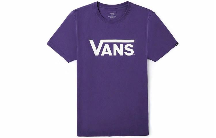 Мужская футболка Vans Logo T (фиолетовая) — фото 1